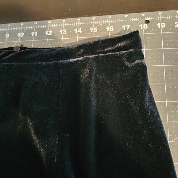 Another Thyme Vintage Velvet Skirt Womens Size 12 Black 90s Maxi Whimysgoth - Picture 8 of 9